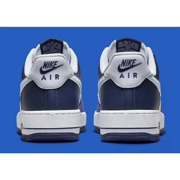 Nike Air Force 1 '07 LV8 Shoes White Game Royal Blue Retro FQ8825-100 Mens Sz 13 - Picture 4 of 10